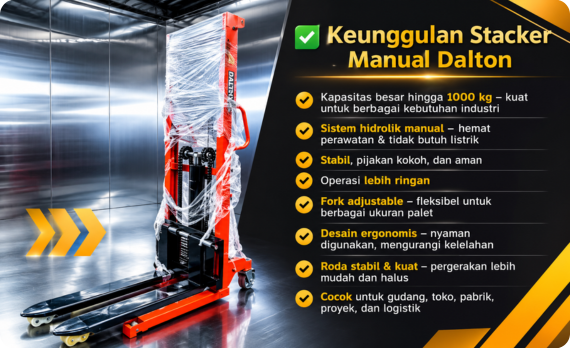 Stacker Manual Dalton WRSD-HSA Series