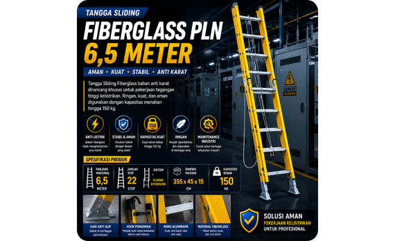 Tangga fiberglass untuk maintenance industri