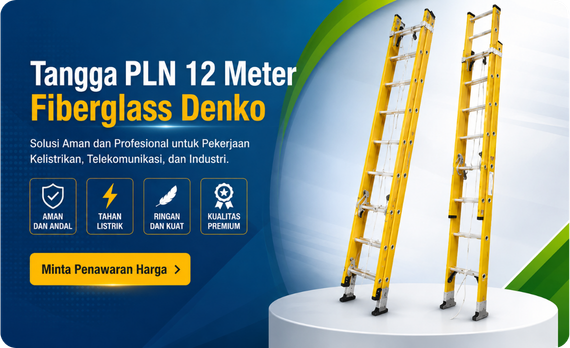 Tangga PLN 12 Meter Sliding Fiberglass Denko