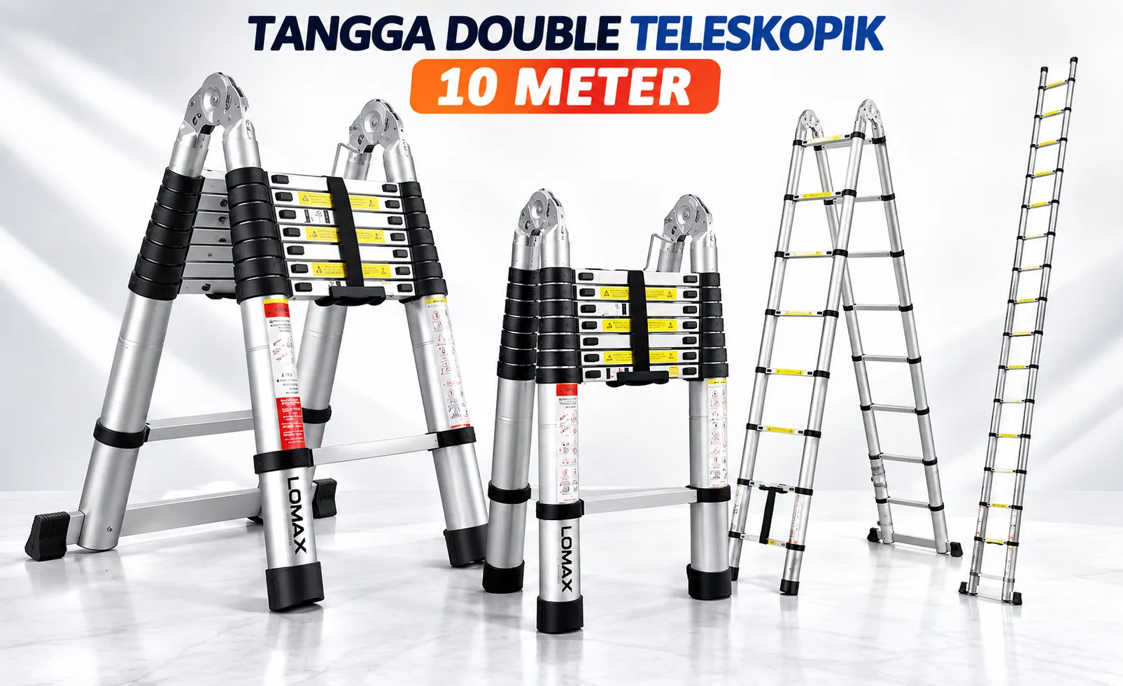 Tangga Double Teleskopik Dalton 10 Meter