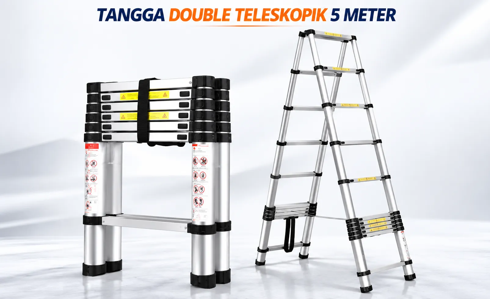 Tangga Double Teleskopik Dalton 5 Meter