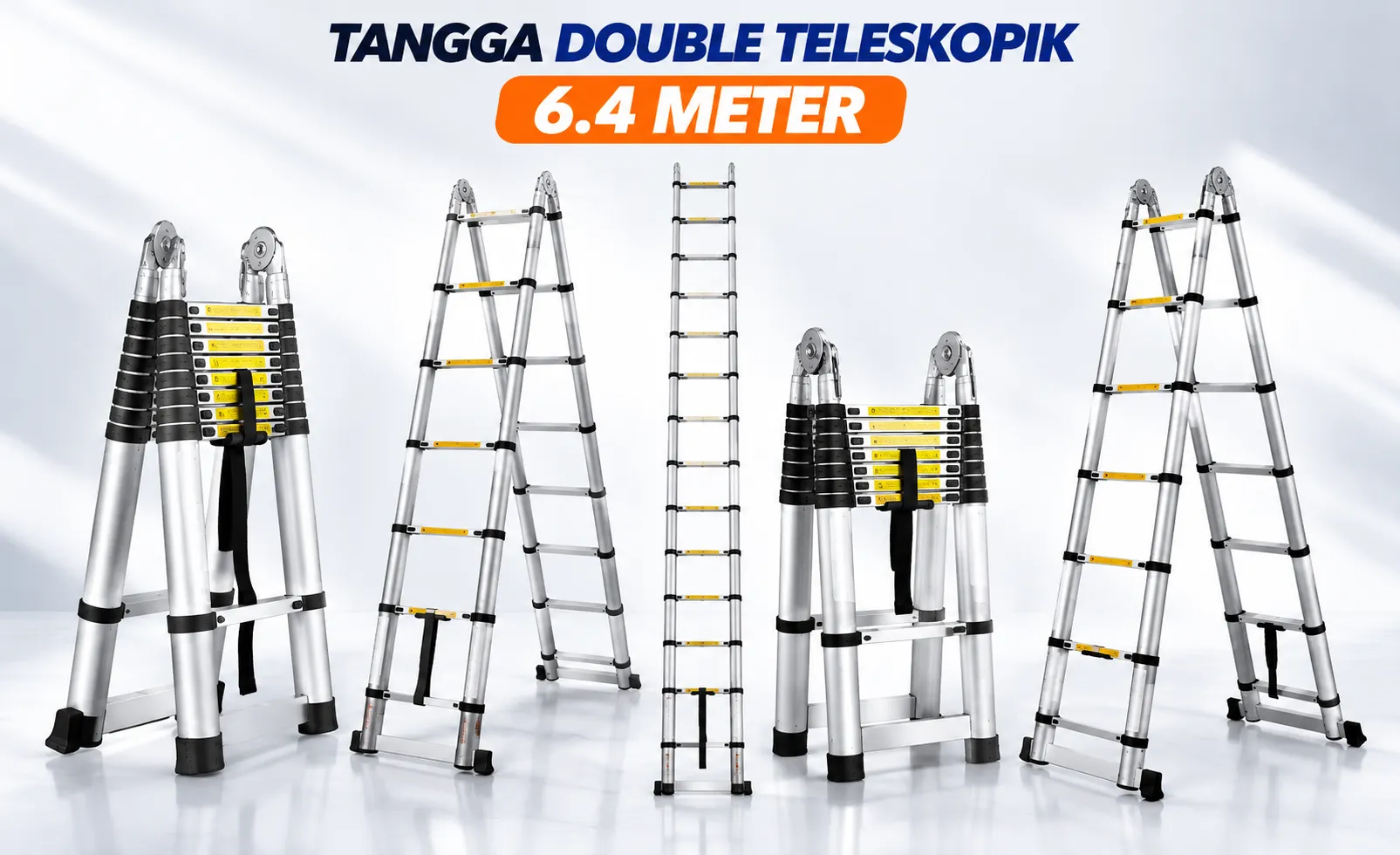 Tangga Double Teleskopik Dalton 6 Meter