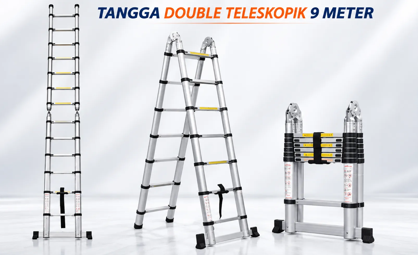 Tangga Double Teleskopik Dalton 9 Meter