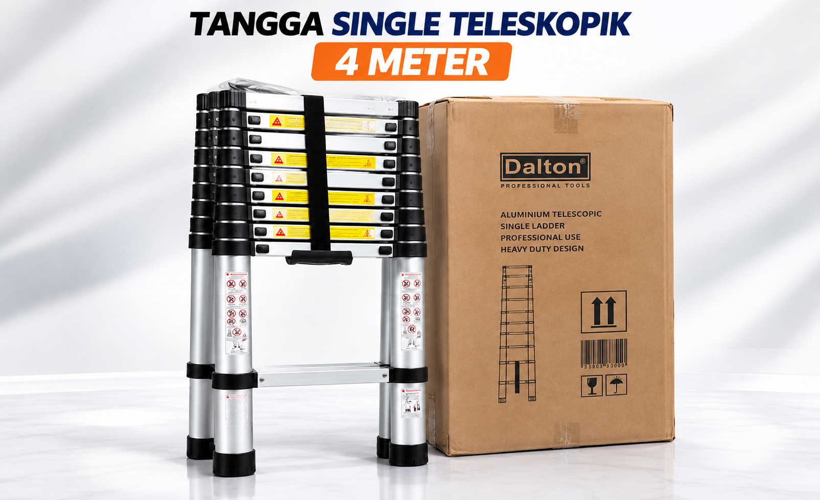 Tangga Single Teleskopik Dalton 4 Meter