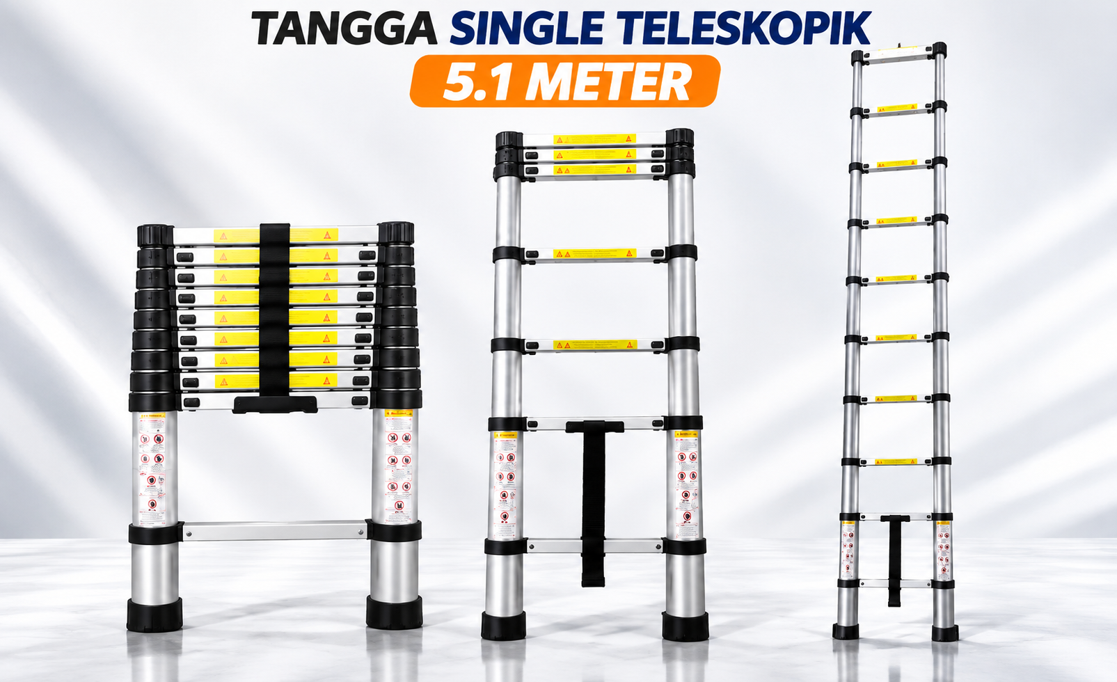 Tangga Single Teleskopik Dalton 5 Meter